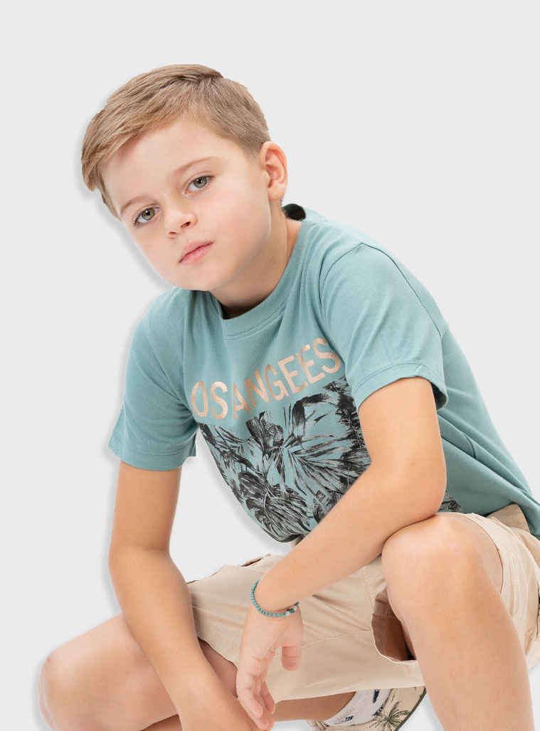 Μπλούζα με τύπωμα για αγόρι | ΠΡΑΣΙΝΟ ΤΗΣ ΕΡΗΜΟΥ