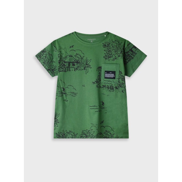 Printed t-shirt for boys | DESERT GREEN