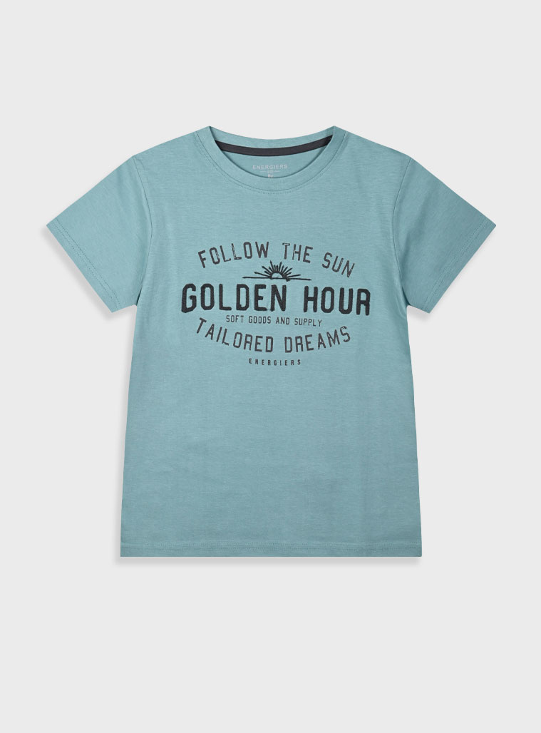 T-shirt with print for boys | DESERT GREEN