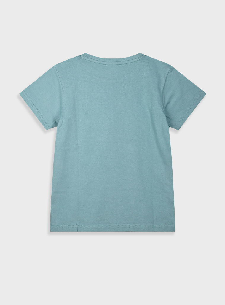 T-shirt with print for boys | DESERT GREEN