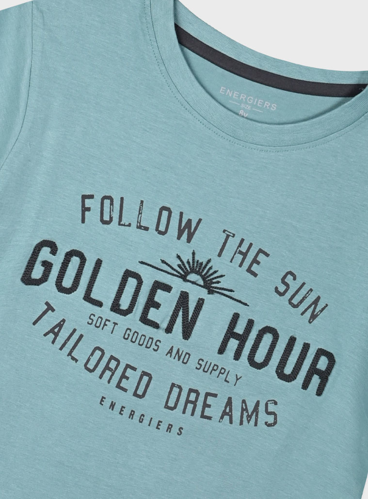 T-shirt with print for boys | DESERT GREEN