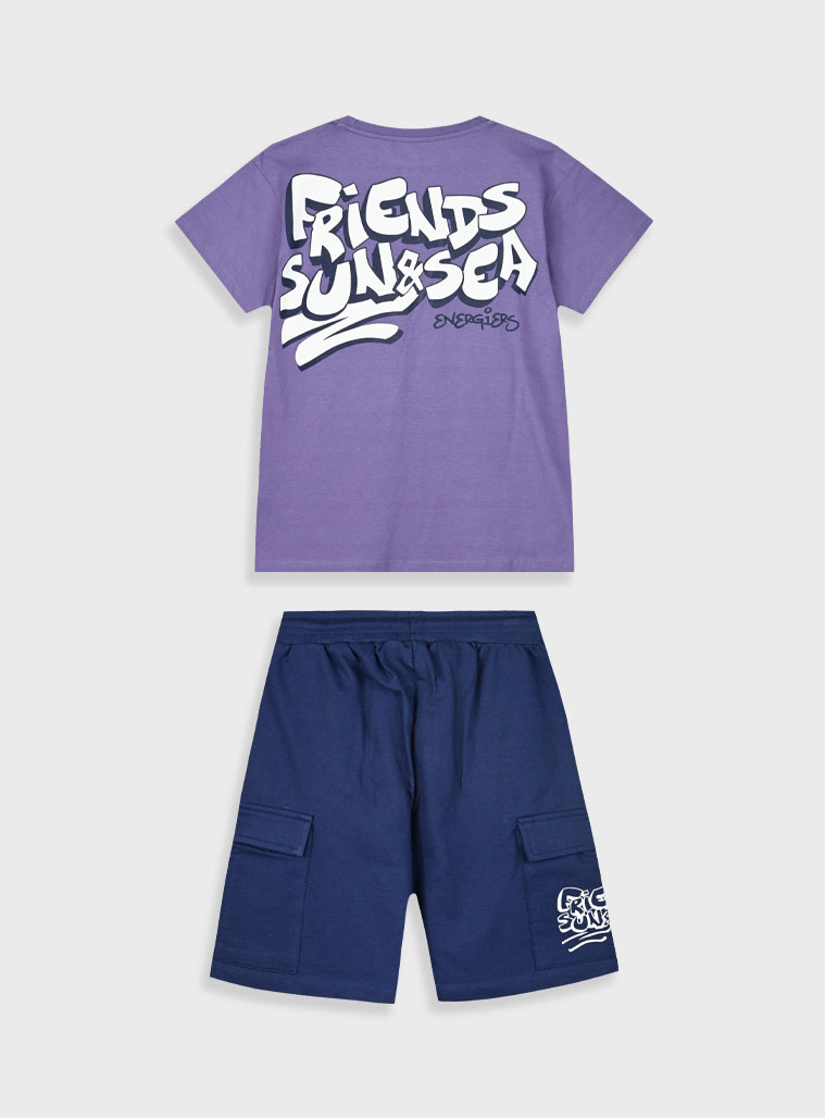 Set with print for boys | DUSTY LILAC