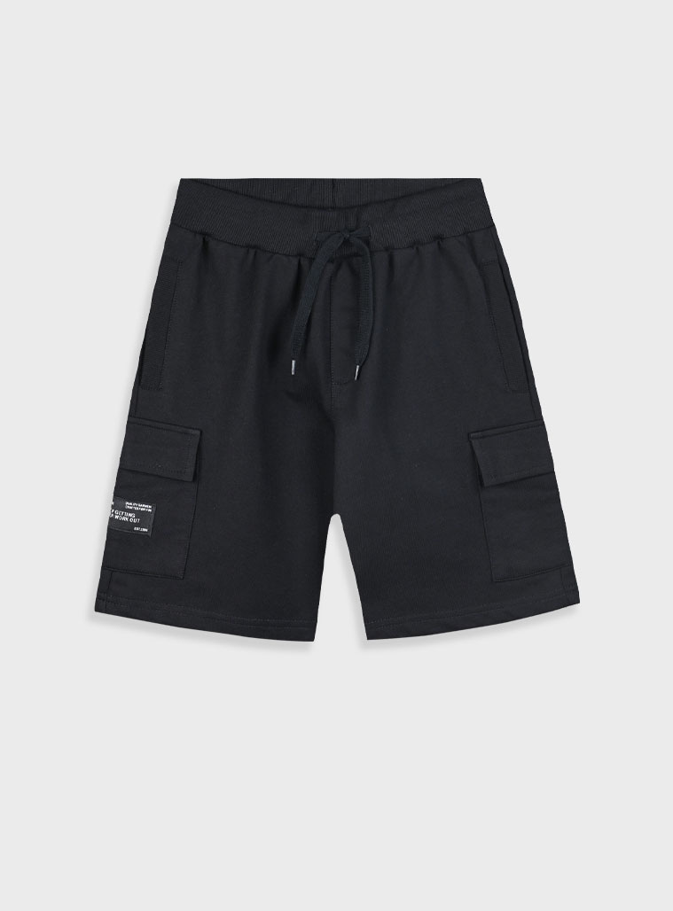 Βερμούδα φούτερ για αγόρι | ΜΑΥΡΟ