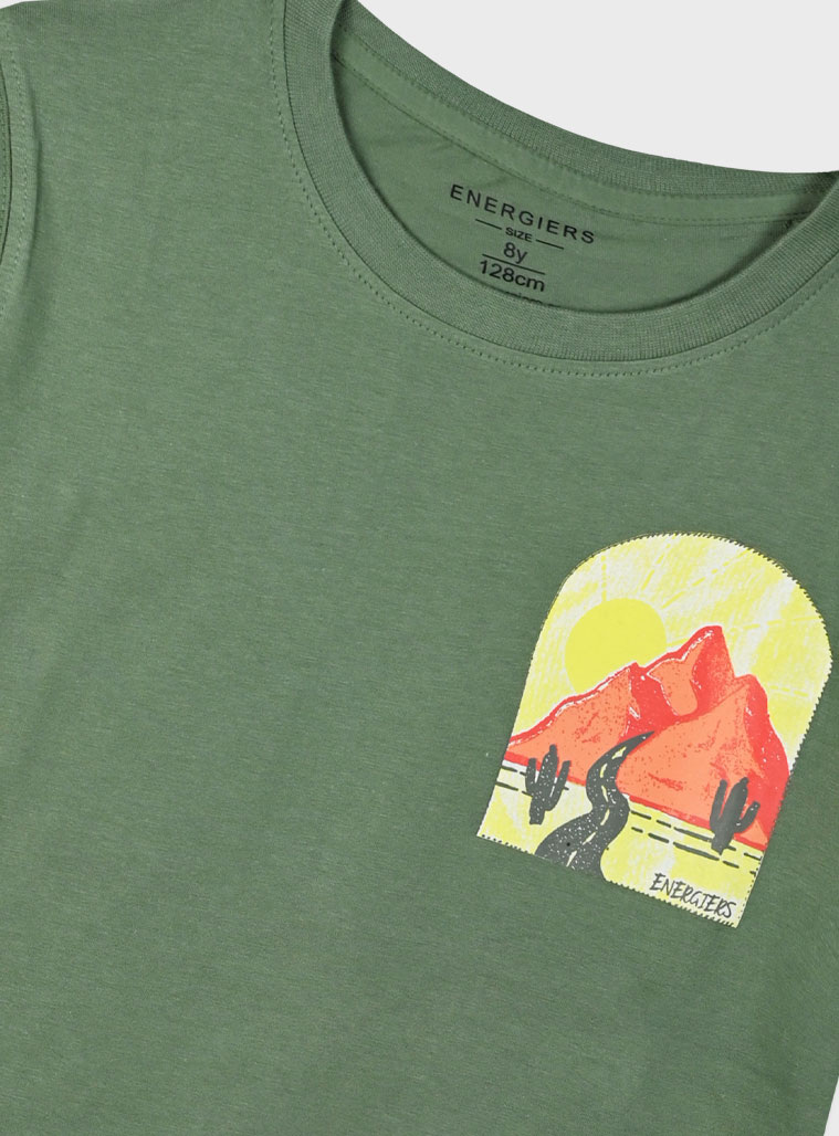 T-shirt with print for boys | KHAKI