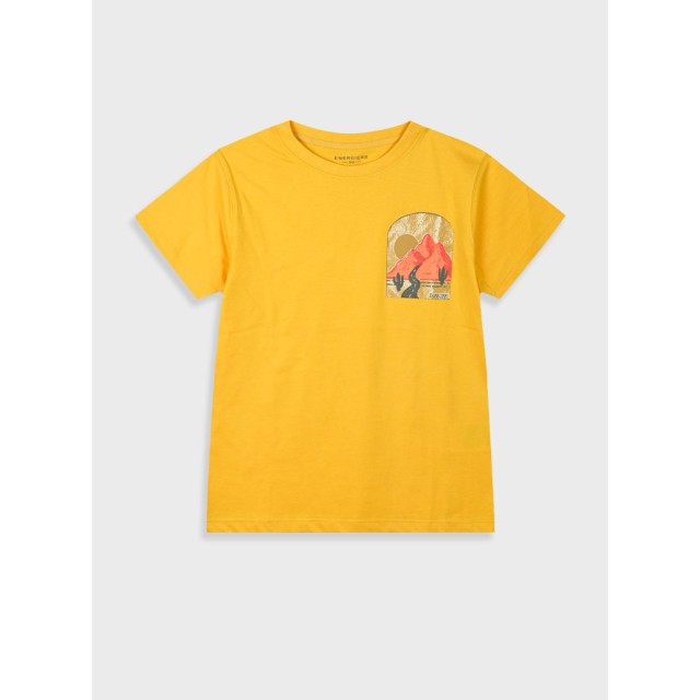 T-shirt with print for boys | MUSTARD