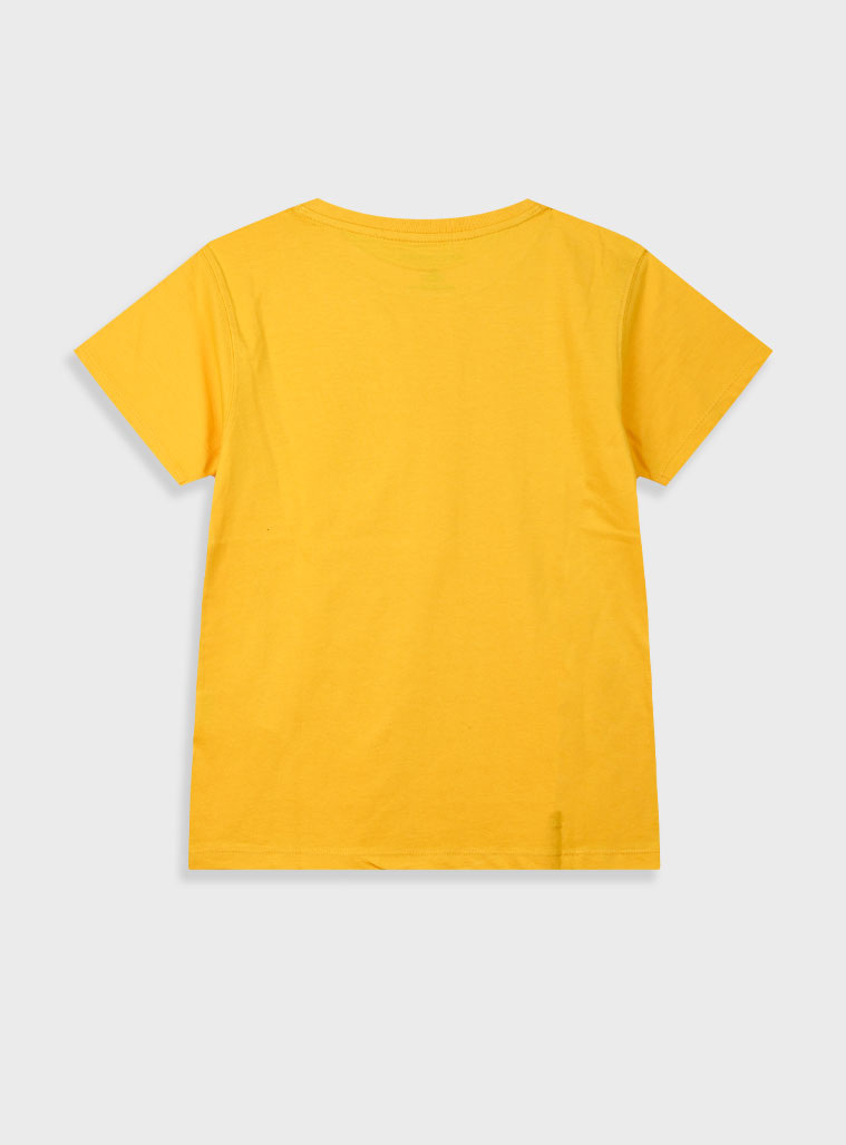 T-shirt with print for boys | MUSTARD