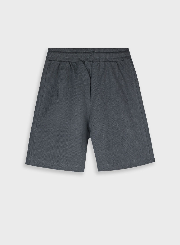 Pique bermuda for boys | ANTHRACITE
