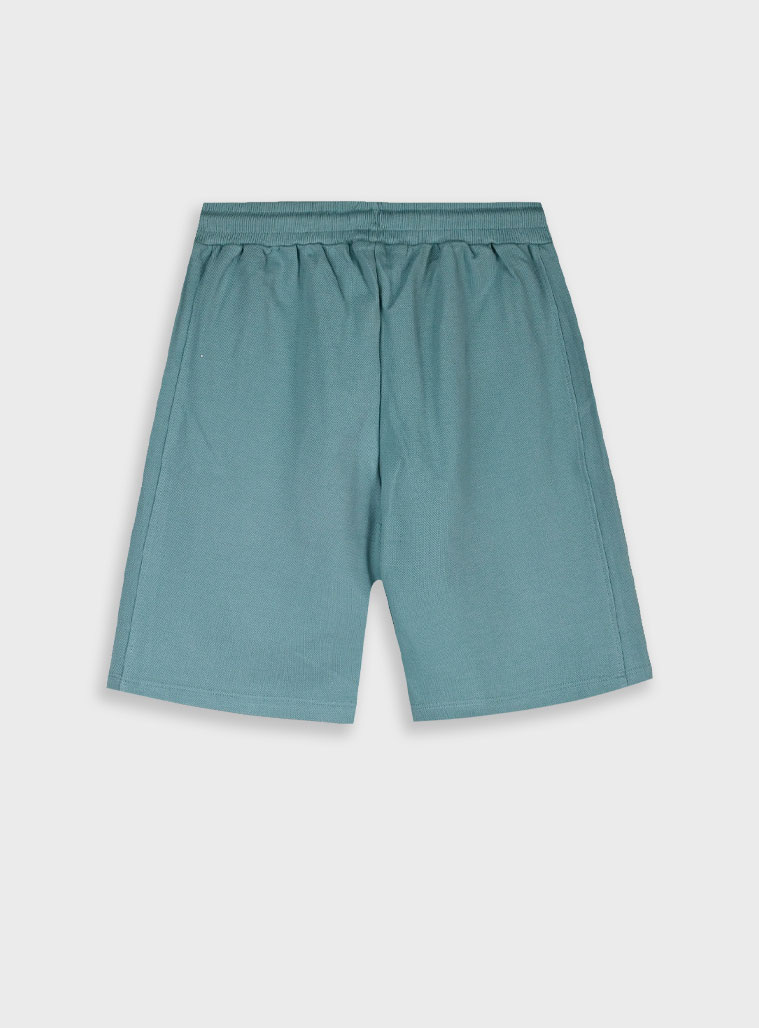 Pique bermuda for boys | DESERT GREEN