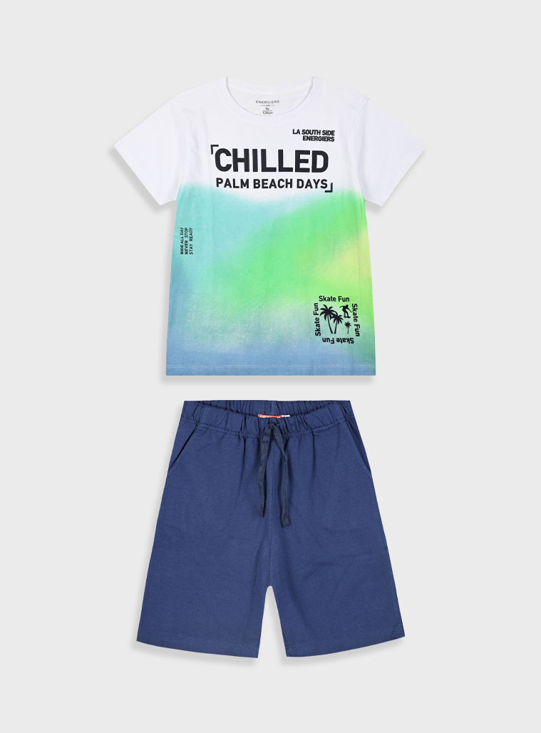 Set with print for boys | NAVY