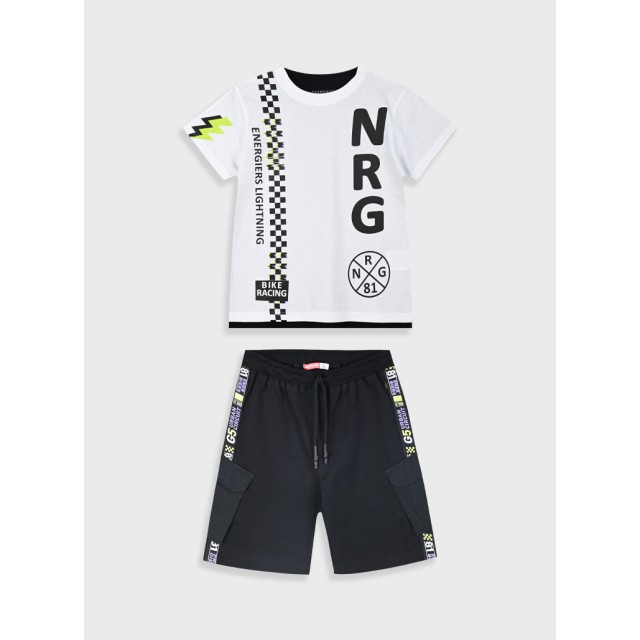 Σετ με τύπωμα για αγόρι | ΜΑΥΡΟ