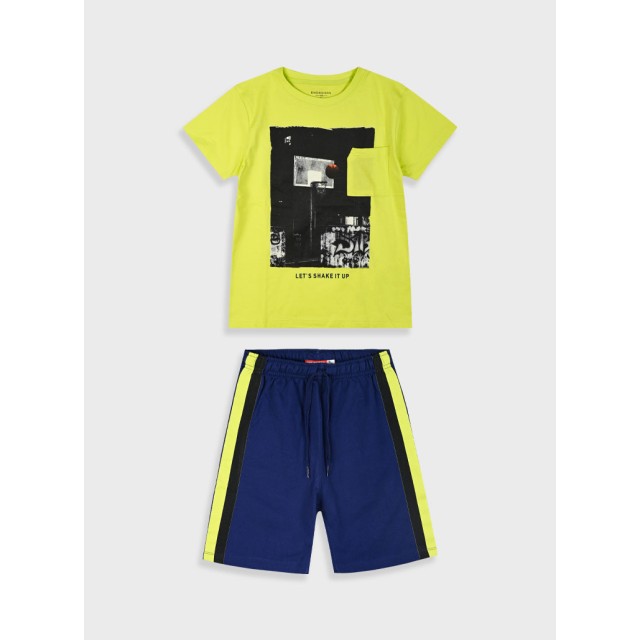 Σετ με τύπωμα για αγόρι | ΜΠΛΕ