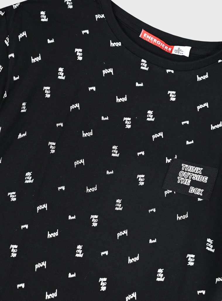 Set with printed t-shirt for boys | ECRU