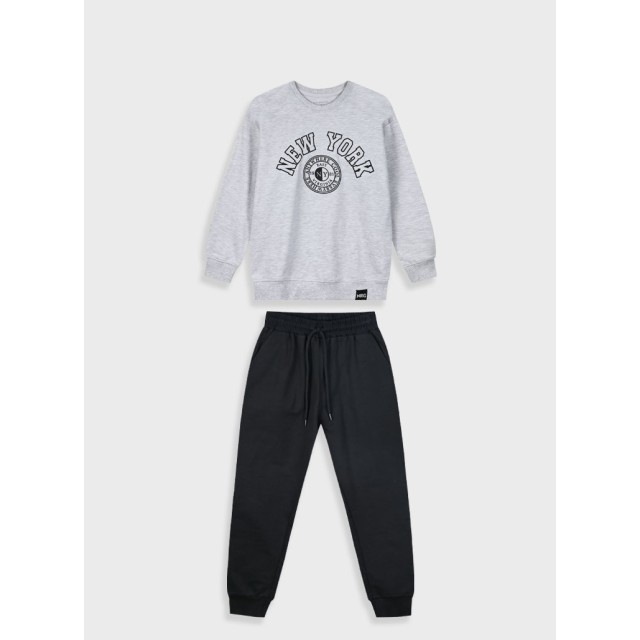 Tracksuit with print for boys | BLACK