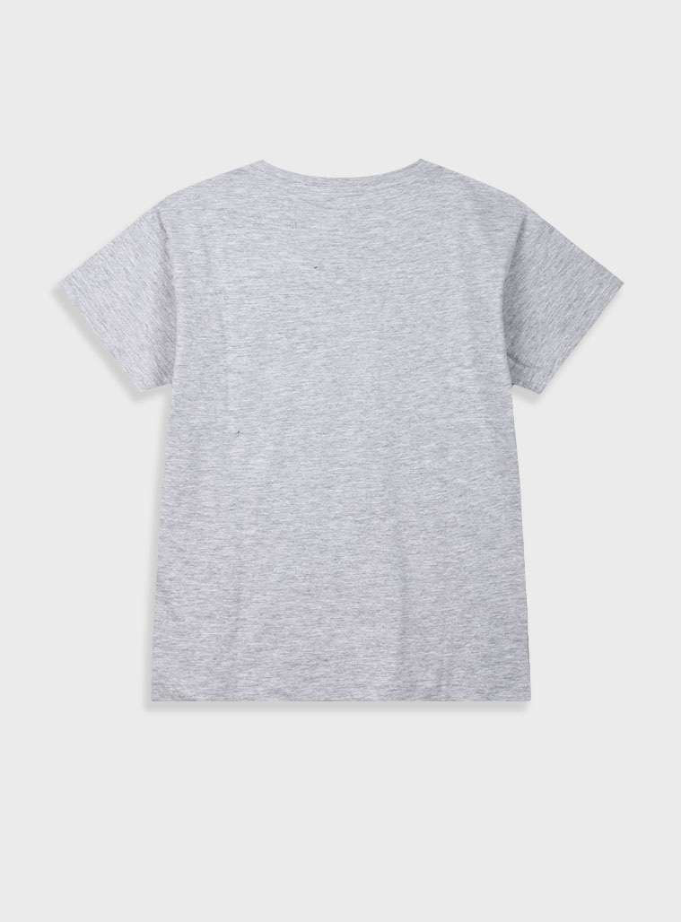 Printed t-shirt for boys | GREY MELANGE