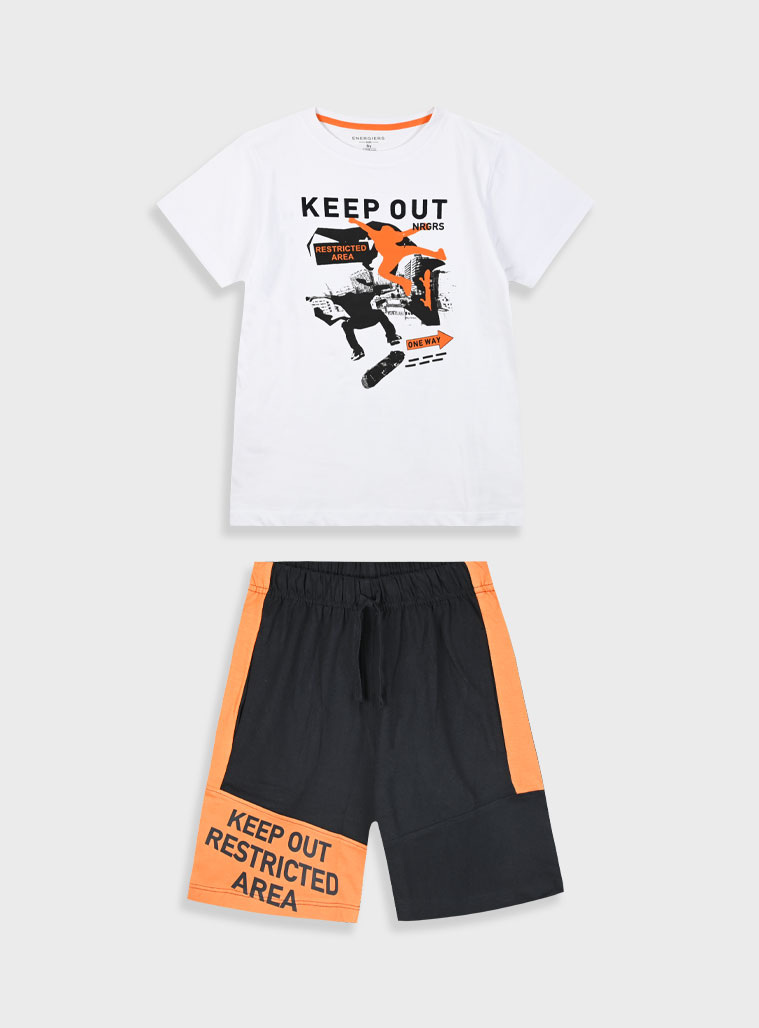 Σετ με τύπωμα για αγόρι | ΜΑΥΡΟ