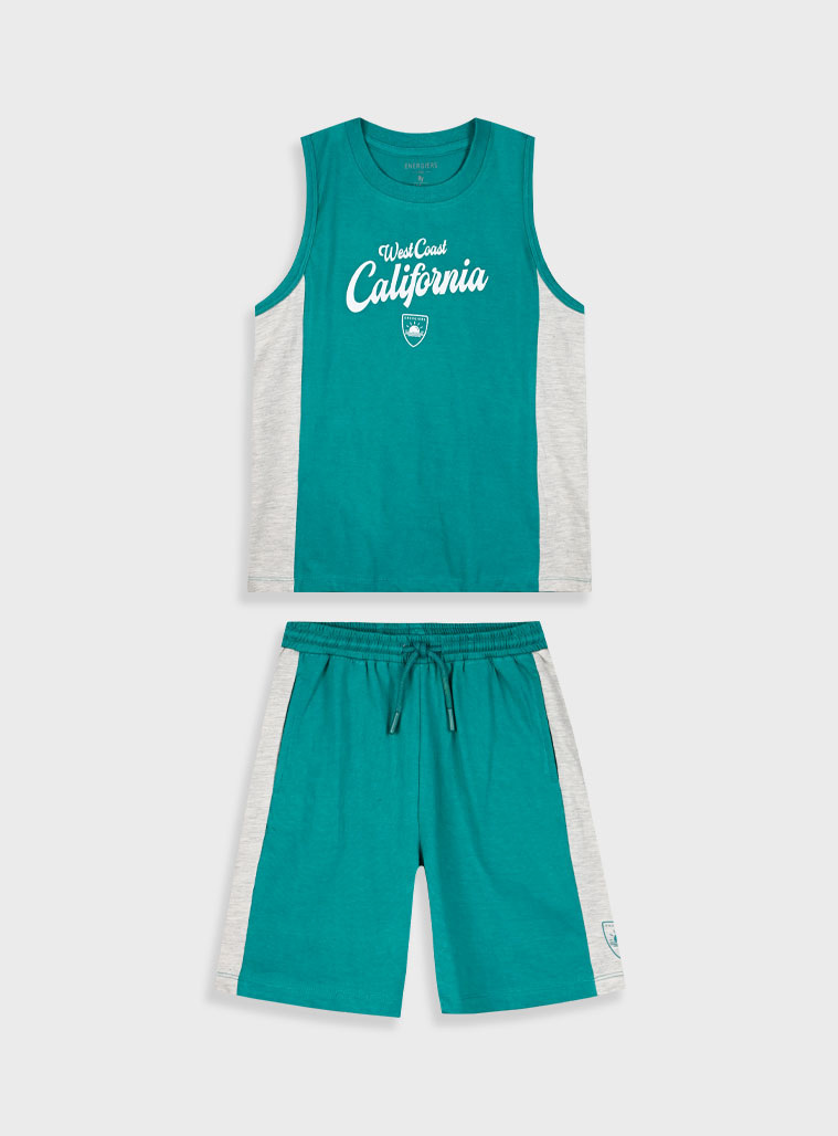 Σετ με τύπωμα για αγόρι | ΠΡΑΣΙΝΟ