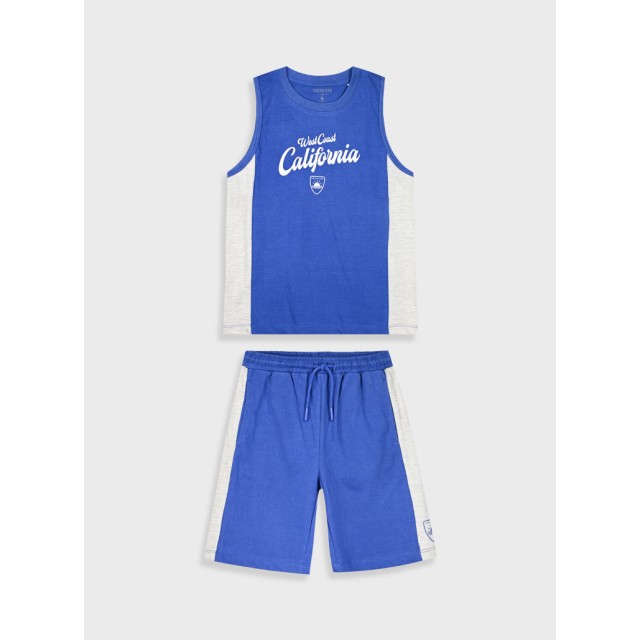 Σετ με τύπωμα για αγόρι | ΜΠΛΕ