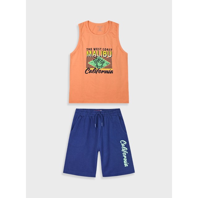 Set with print for boys | BLUE