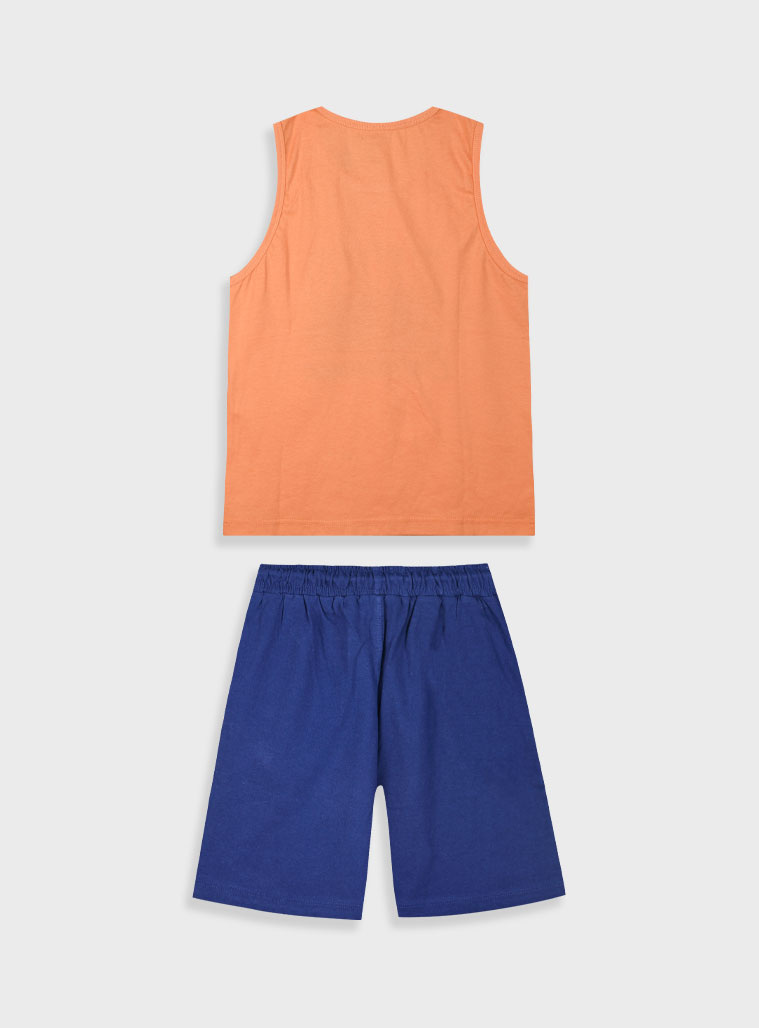 Set with print for boys | BLUE