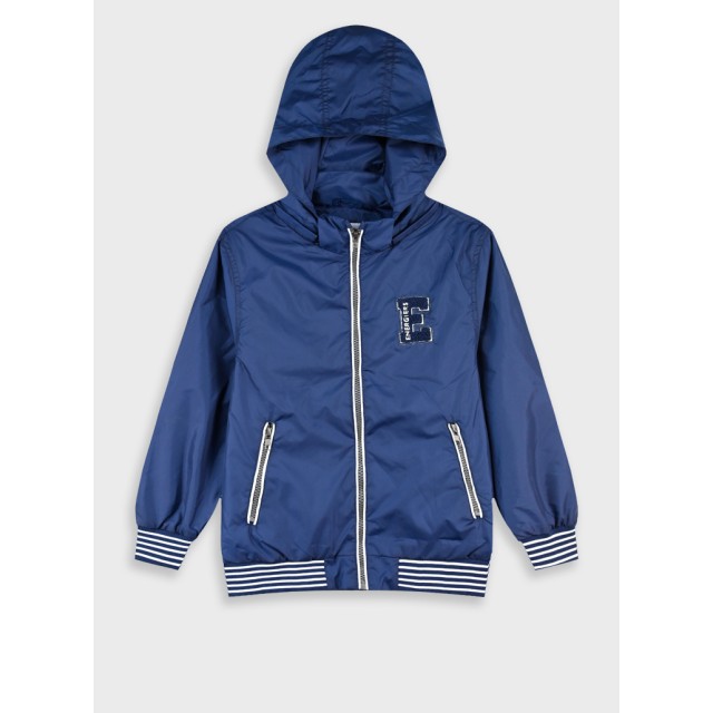 Jacket with hood | NAVY