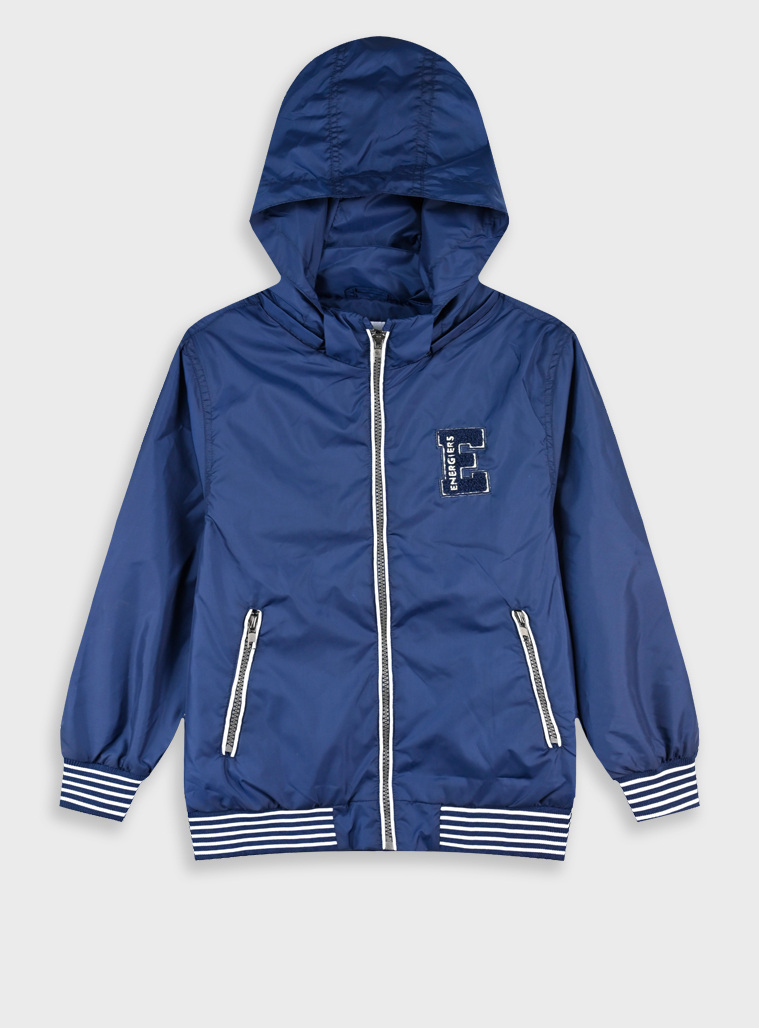 Jacket with hood | NAVY