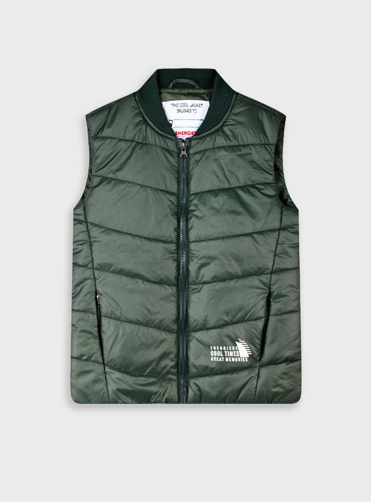 Vest jacket | FOREST GREEN