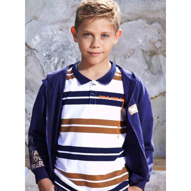 Polo | STRIPPED PRINT