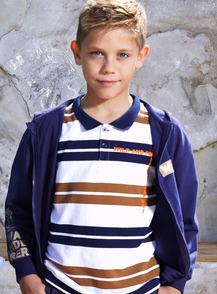 Polo | STRIPPED PRINT