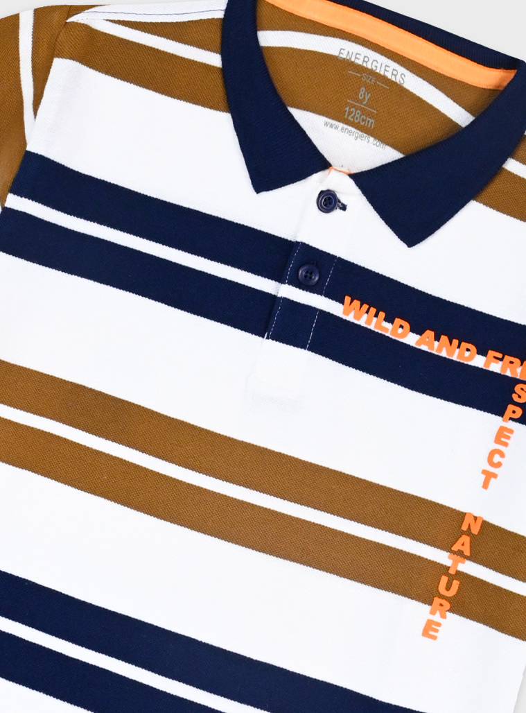 Polo | STRIPPED PRINT