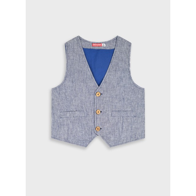 Striped vest | NAVY
