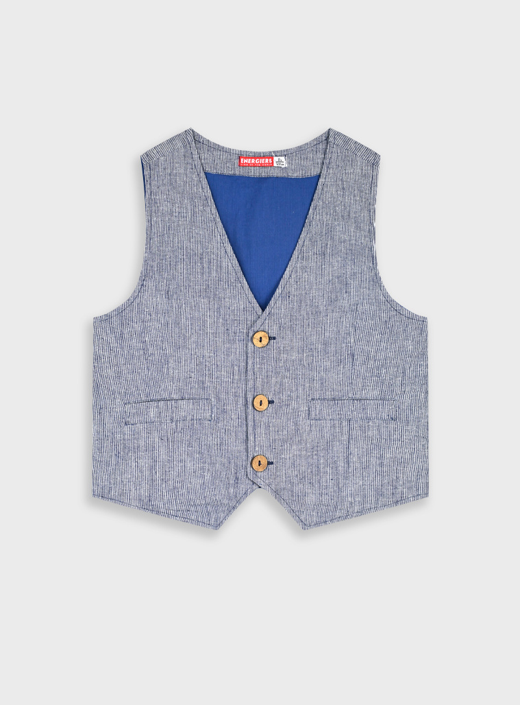 Striped vest | NAVY