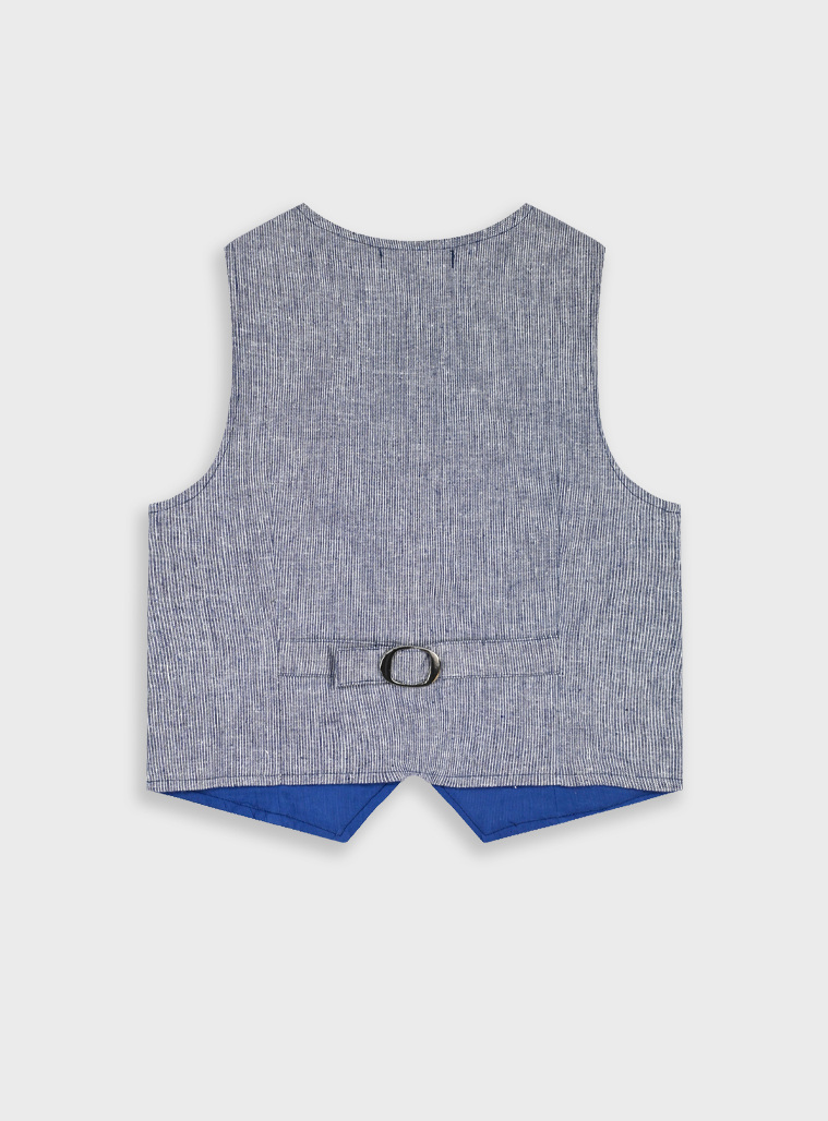Striped vest | NAVY