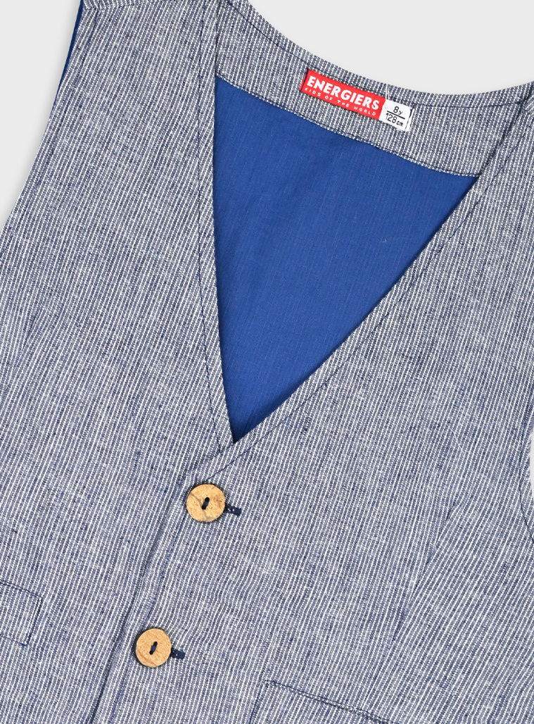 Striped vest | NAVY