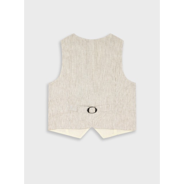 Striped vest | Beige
