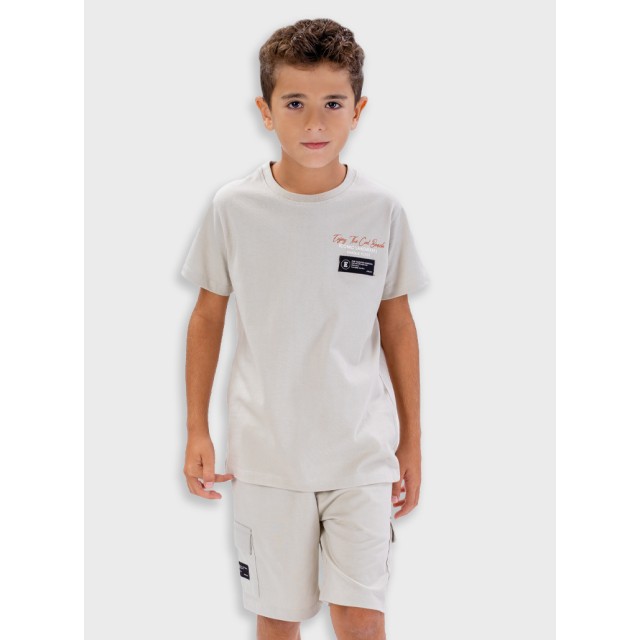 Set with print | BEIGE