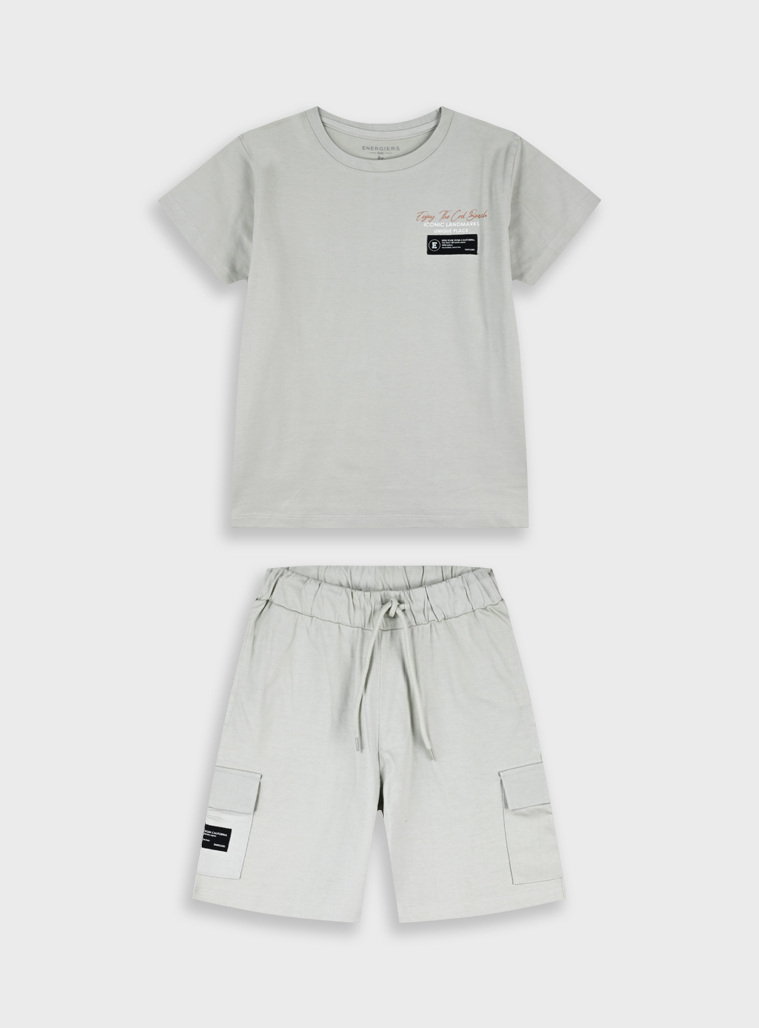 Set with print | BEIGE