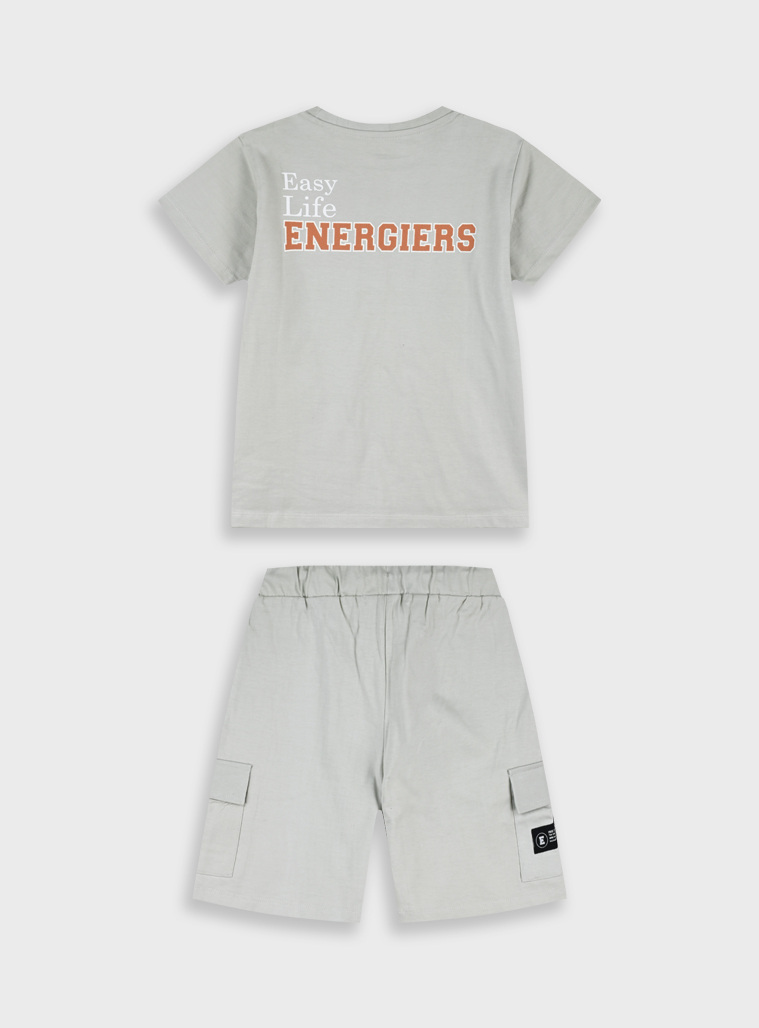 Set with print | BEIGE