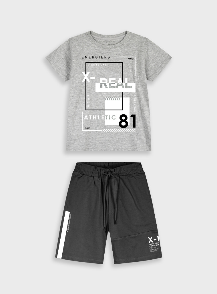 Set with print | BLACK