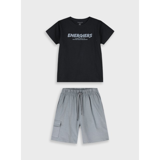 Set with print | DARK GREY