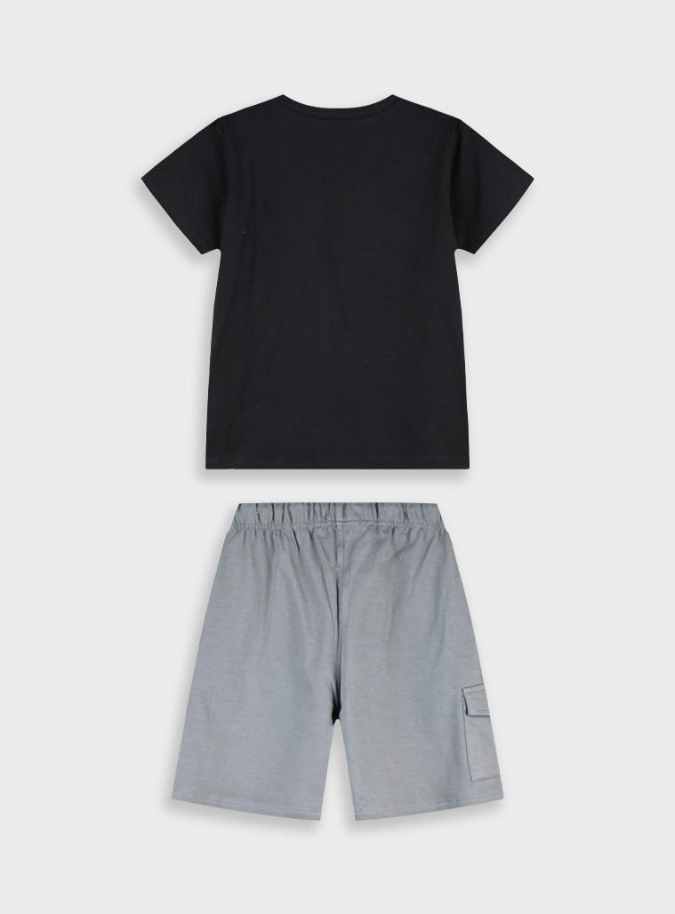 Set with print | DARK GREY