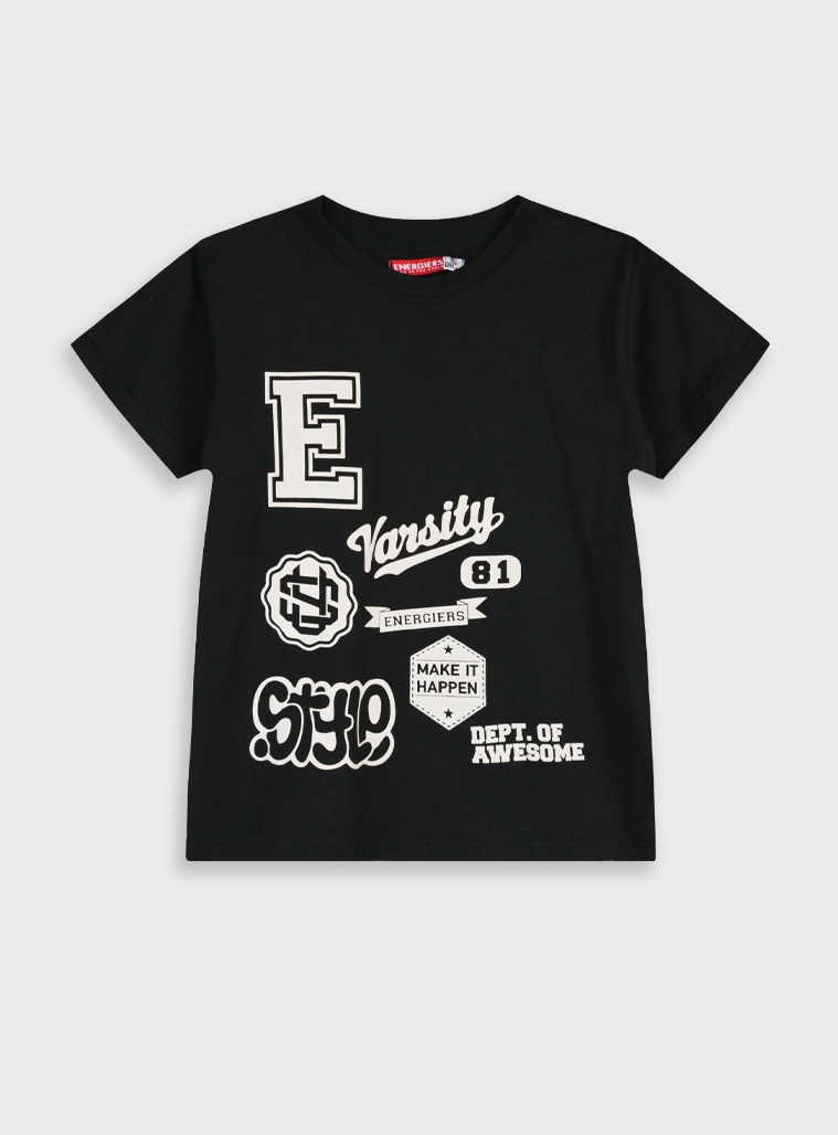 T-shirt with print | BLACK