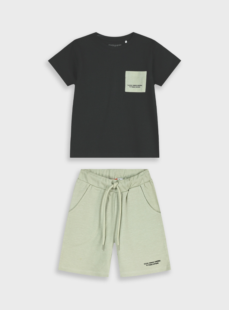 Set with print | BEIGE