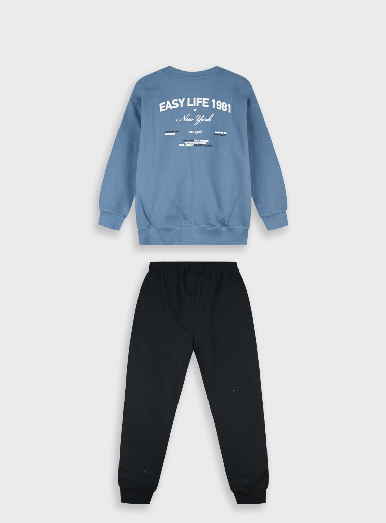 Σετ φούτερ φόρμα | ΜΑΥΡΟ