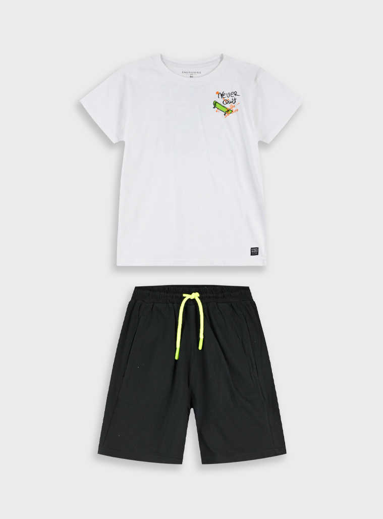 Set with print | BLACK