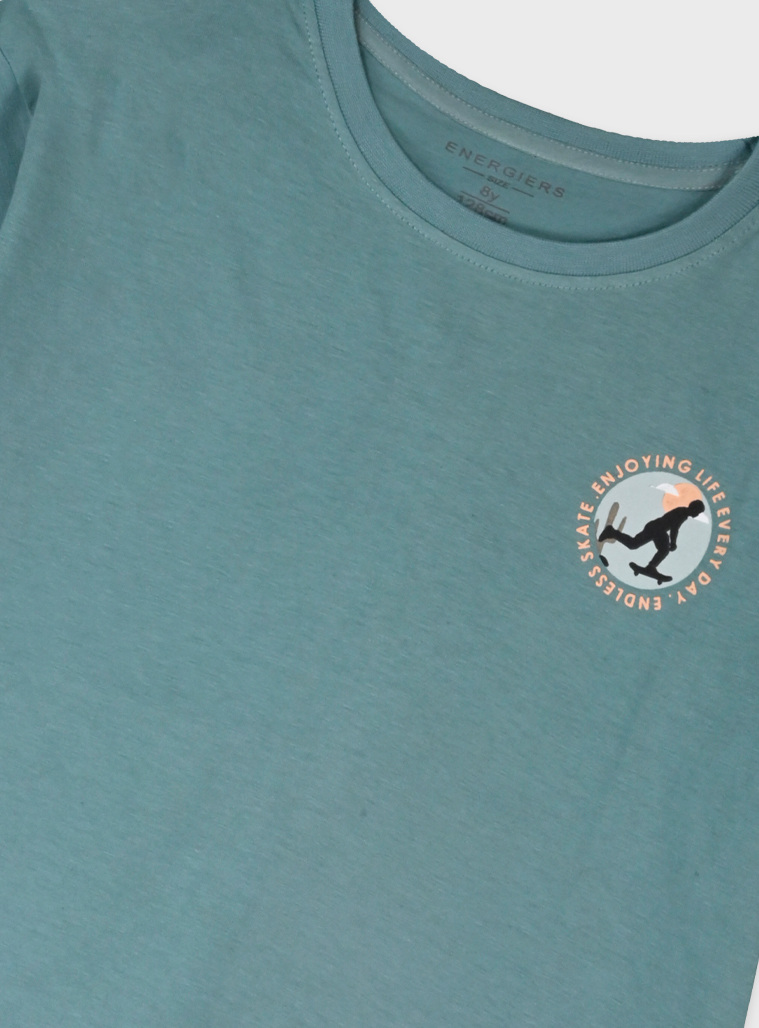 Set with print | SMOKE GREEN