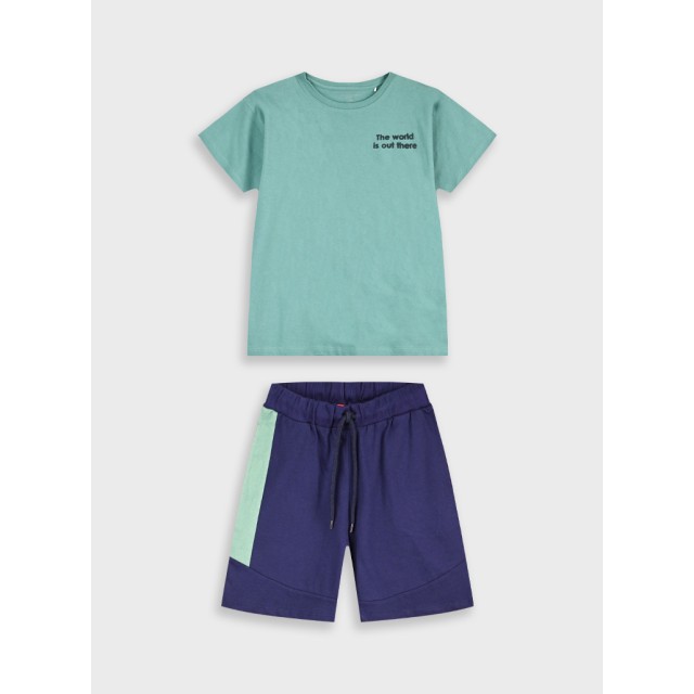 Set with print | Blu navy