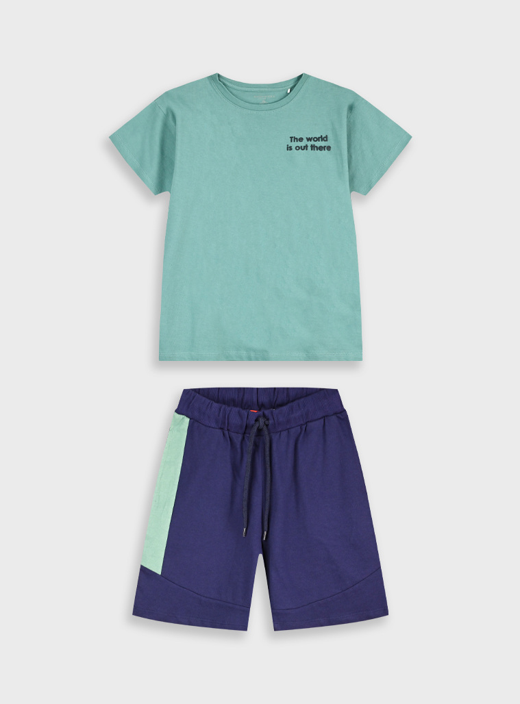 Set with print | Blu navy Set with print | Blu navy