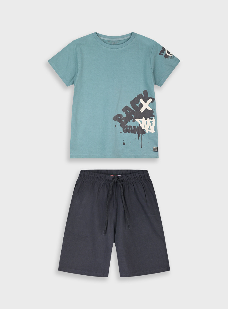 Set with print | ANTHRACITE