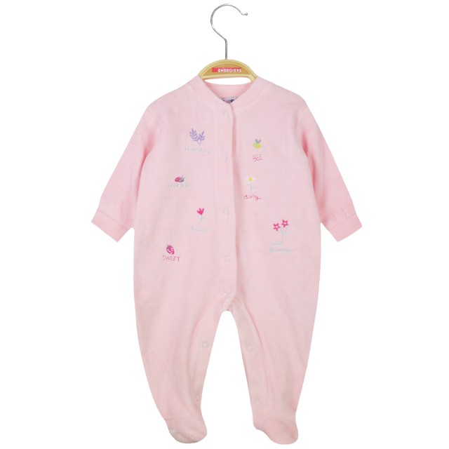 Velour romper | PINK