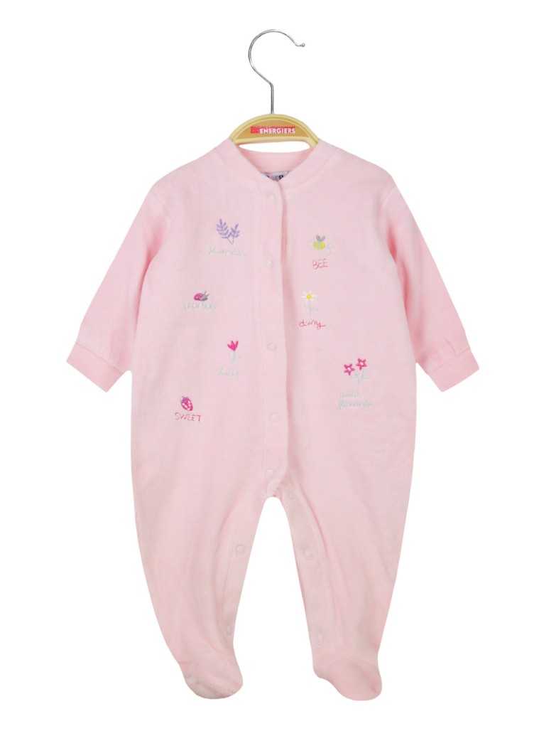 Velour romper | PINK